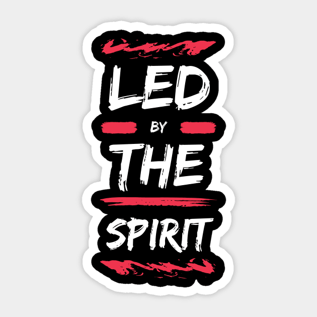 Led by the Spirit | Christian Sticker by All Things Gospel